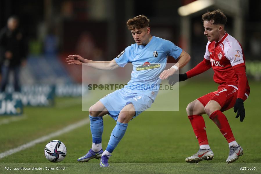 Mirnes Pepić, FLYERALARM Arena, Würzburg, 28.01.2022, DFL, sport, action, Fussball, Januar 2022, Saison 2021/2022, 3. Liga, SCF, FWK, SC Freiburg II, FC Würzburger Kickers - Bild-ID: 2316665 Mirnes Pepić, FLYERALARM Arena, Würzburg, 28.01.2022, DFL, sport, action, Fussball, Januar 2022, Saison 2021/2022, 3. Liga, SCF, FWK, SC Freiburg II, FC Würzburger Kickers - Bild-ID: 2316665