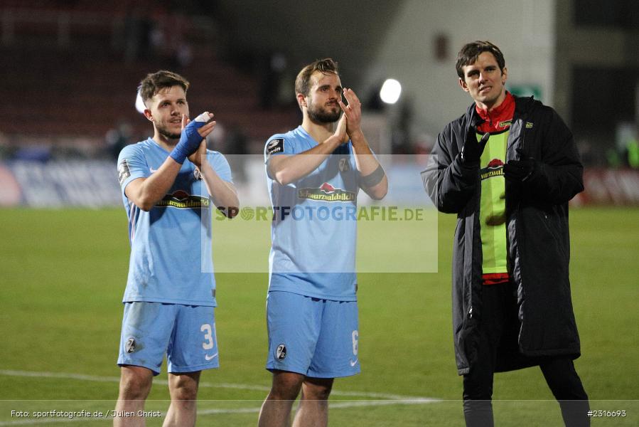Sandrino Braun-Schumacher, FLYERALARM Arena, Würzburg, 28.01.2022, DFL, sport, action, Fussball, Januar 2022, Saison 2021/2022, 3. Liga, SCF, FWK, SC Freiburg II, FC Würzburger Kickers - Bild-ID: 2316693