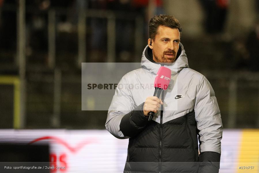 Interview, Thomas Stamm, FLYERALARM Arena, Würzburg, 28.01.2022, DFL, sport, action, Fussball, Januar 2022, Saison 2021/2022, 3. Liga, SCF, FWK, SC Freiburg II, FC Würzburger Kickers - Bild-ID: 2316757