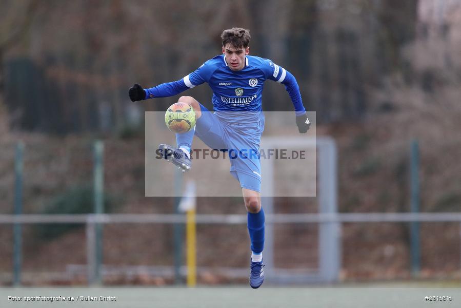 Luis Wagner, Sepp-Endres-Sportanlage, Würzburg, 29.01.2022, BFV, sport, action, Fussball, Januar 2022, Saison 2021/2022, Landesfreundschaftsspiele, Verbandsliga Würrtemberg, Bayernliga Nord, FSV, WFV, FSV Hollenbach, Würzburger FV - Bild-ID: 2316816