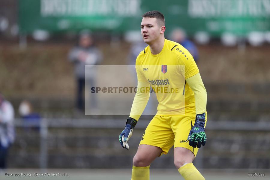 Justin Haun, Sepp-Endres-Sportanlage, Würzburg, 29.01.2022, BFV, sport, action, Fussball, Januar 2022, Saison 2021/2022, Landesfreundschaftsspiele, Verbandsliga Würrtemberg, Bayernliga Nord, FSV, WFV, FSV Hollenbach, Würzburger FV - Bild-ID: 2316822