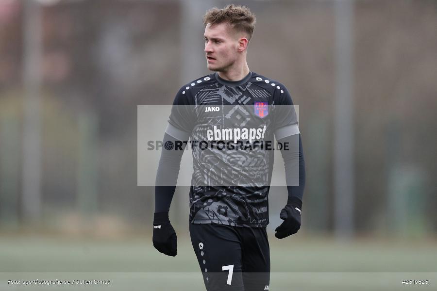 Lorenz Minder, Sepp-Endres-Sportanlage, Würzburg, 29.01.2022, BFV, sport, action, Fussball, Januar 2022, Saison 2021/2022, Landesfreundschaftsspiele, Verbandsliga Würrtemberg, Bayernliga Nord, FSV, WFV, FSV Hollenbach, Würzburger FV - Bild-ID: 2316823