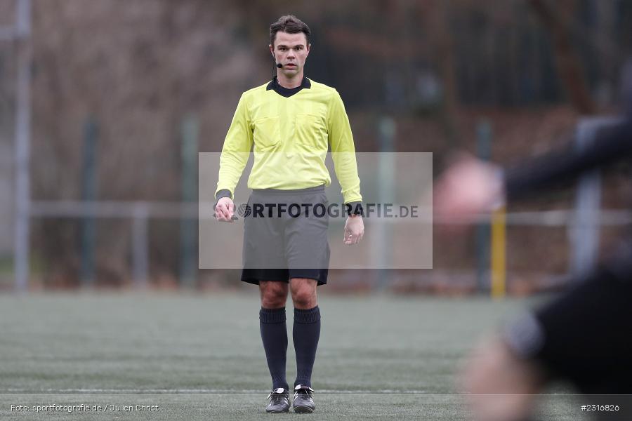 Schiedsrichter, Steffen Ehwald, Sepp-Endres-Sportanlage, Würzburg, 29.01.2022, BFV, sport, action, Fussball, Januar 2022, Saison 2021/2022, Landesfreundschaftsspiele, Verbandsliga Würrtemberg, Bayernliga Nord, FSV, WFV, FSV Hollenbach, Würzburger FV - Bild-ID: 2316826