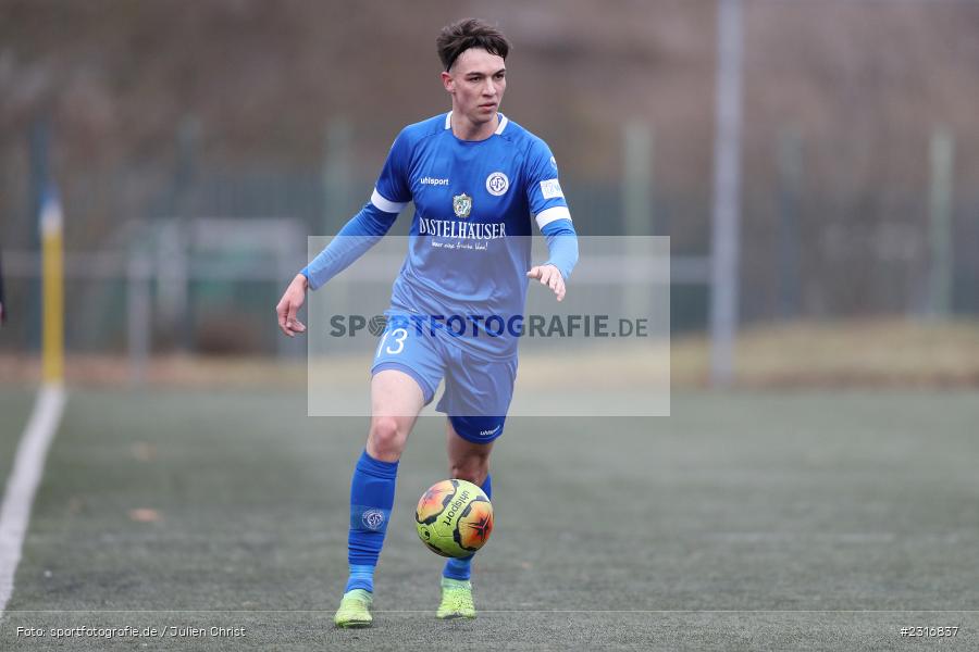 Nils Hock, Sepp-Endres-Sportanlage, Würzburg, 29.01.2022, BFV, sport, action, Fussball, Januar 2022, Saison 2021/2022, Landesfreundschaftsspiele, Verbandsliga Würrtemberg, Bayernliga Nord, FSV, WFV, FSV Hollenbach, Würzburger FV - Bild-ID: 2316837