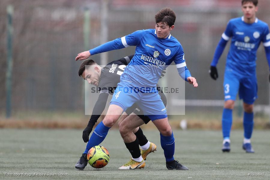 Philipp Hausmann, Sepp-Endres-Sportanlage, Würzburg, 29.01.2022, BFV, sport, action, Fussball, Januar 2022, Saison 2021/2022, Landesfreundschaftsspiele, Verbandsliga Würrtemberg, Bayernliga Nord, FSV, WFV, FSV Hollenbach, Würzburger FV - Bild-ID: 2316842