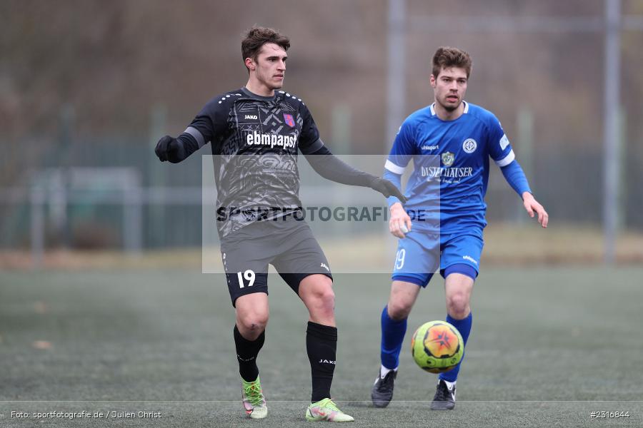 Marius Uhl, Sepp-Endres-Sportanlage, Würzburg, 29.01.2022, BFV, sport, action, Fussball, Januar 2022, Saison 2021/2022, Landesfreundschaftsspiele, Verbandsliga Würrtemberg, Bayernliga Nord, FSV, WFV, FSV Hollenbach, Würzburger FV - Bild-ID: 2316844
