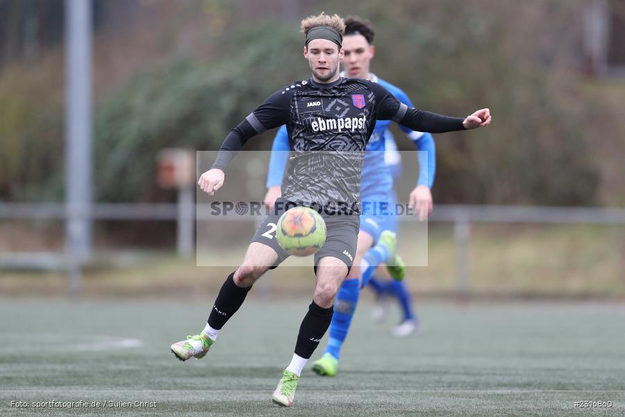 Noah Krieger, Sepp-Endres-Sportanlage, Würzburg, 29.01.2022, BFV, sport, action, Fussball, Januar 2022, Saison 2021/2022, Landesfreundschaftsspiele, Verbandsliga Würrtemberg, Bayernliga Nord, FSV, WFV, FSV Hollenbach, Würzburger FV - Bild-ID: 2316860