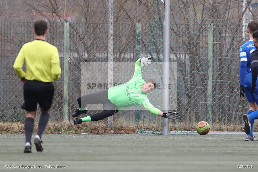 Andre Koob, Sepp-Endres-Sportanlage, Würzburg, 29.01.2022, BFV, sport, action, Fussball, Januar 2022, Saison 2021/2022, Landesfreundschaftsspiele, Verbandsliga Würrtemberg, Bayernliga Nord, FSV, WFV, FSV Hollenbach, Würzburger FV - Bild-ID: 2316863