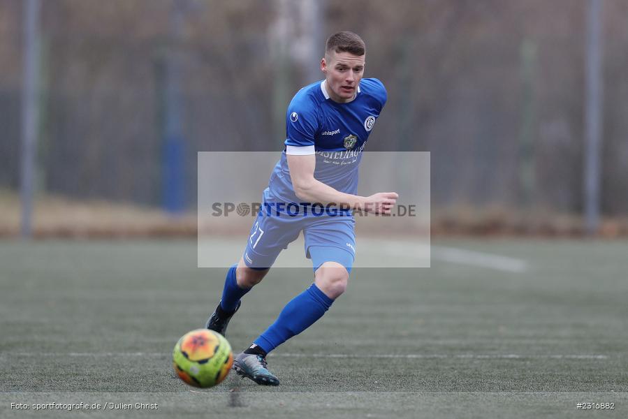 Dennie Michel, Sepp-Endres-Sportanlage, Würzburg, 29.01.2022, BFV, sport, action, Fussball, Januar 2022, Saison 2021/2022, Landesfreundschaftsspiele, Verbandsliga Würrtemberg, Bayernliga Nord, FSV, WFV, FSV Hollenbach, Würzburger FV - Bild-ID: 2316882
