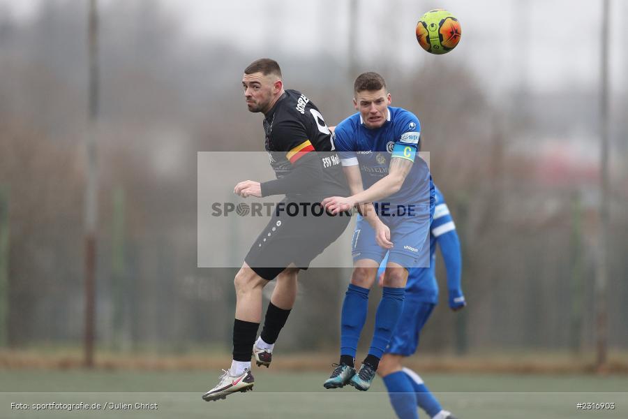 Dennie Michel, Sepp-Endres-Sportanlage, Würzburg, 29.01.2022, BFV, sport, action, Fussball, Januar 2022, Saison 2021/2022, Landesfreundschaftsspiele, Verbandsliga Würrtemberg, Bayernliga Nord, FSV, WFV, FSV Hollenbach, Würzburger FV - Bild-ID: 2316903