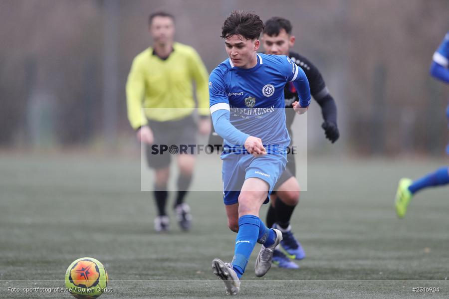 Laurin Thein, Sepp-Endres-Sportanlage, Würzburg, 29.01.2022, BFV, sport, action, Fussball, Januar 2022, Saison 2021/2022, Landesfreundschaftsspiele, Verbandsliga Würrtemberg, Bayernliga Nord, FSV, WFV, FSV Hollenbach, Würzburger FV - Bild-ID: 2316904