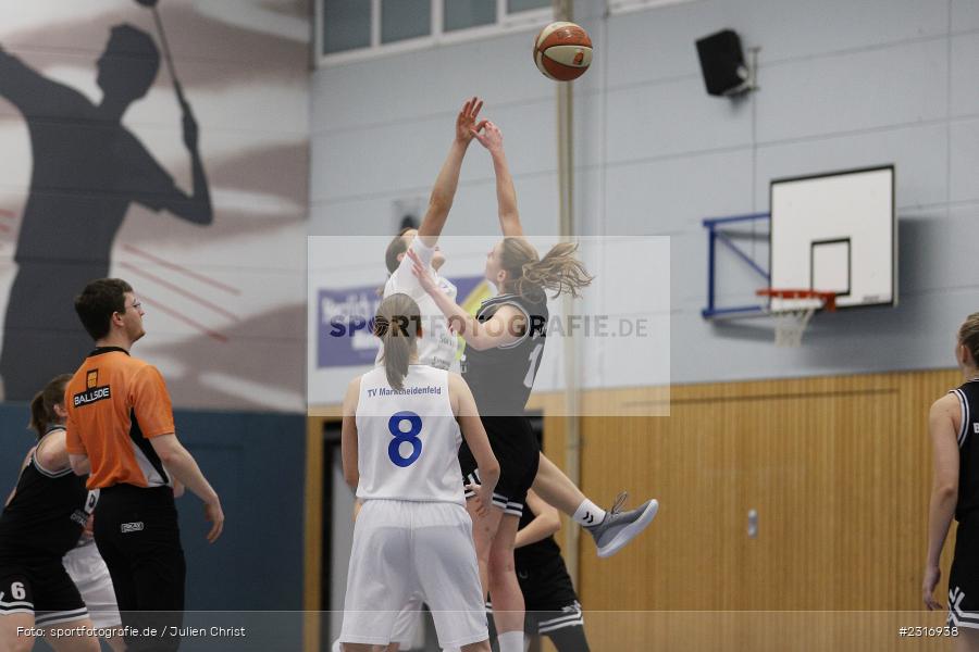 Sprungball, Tip-Off, Hans-Wilhelm-Renkhoff-Halle, Marktheidenfeld, 29.01.2022, DBB, sport, action, Januar 2022, Saison 2021/2022, HRN, RLD, Regionalliga Damen HR-Nord, Basketball, Regionalliga, BG Litzendorf, TV Marktheidenfeld - Bild-ID: 2316938