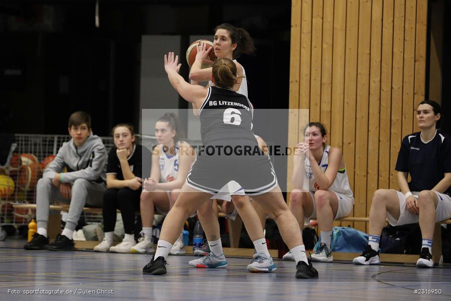 Eva Barthel, Hans-Wilhelm-Renkhoff-Halle, Marktheidenfeld, 29.01.2022, DBB, sport, action, Januar 2022, Saison 2021/2022, HRN, RLD, Regionalliga Damen HR-Nord, Basketball, Regionalliga, BG Litzendorf, TV Marktheidenfeld - Bild-ID: 2316950