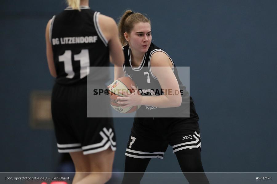 Franziska Hager, Hans-Wilhelm-Renkhoff-Halle, Marktheidenfeld, 29.01.2022, DBB, sport, action, Januar 2022, Saison 2021/2022, HRN, RLD, Regionalliga Damen HR-Nord, Basketball, Regionalliga, BG Litzendorf, TV Marktheidenfeld - Bild-ID: 2317173
