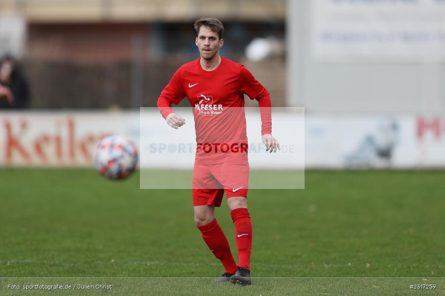 Jonas Schmitt, Sportplatz Duivenallee, Gemünden, 30.01.2022, BFV, sport, action, Januar 2022, Saison 2021/2022, Bezirksfreundschaftsspiele, FCV, FVGS, 1. FC Viktoria Untererthal, FV Gemünden/Seifriedsburg - Bild-ID: 2317259