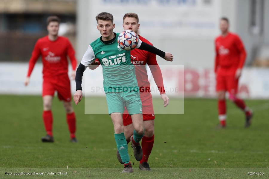Elias Bergander, Sportplatz Duivenallee, Gemünden, 30.01.2022, BFV, sport, action, Januar 2022, Saison 2021/2022, Bezirksfreundschaftsspiele, FCV, FVGS, 1. FC Viktoria Untererthal, FV Gemünden/Seifriedsburg - Bild-ID: 2317260