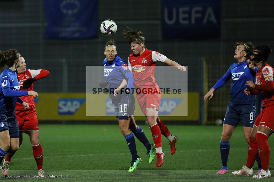 Nicole Billa, Dietmar-Hopp-Stadion, Sinsheim, 04.02.2022, DFB, sport, action, Februar 2022, Saison 2021/2022, FLYERALARM Frauen-Bundesliga, FFBL, FCK, TSG, 1. FC Köln, TSG 1899 Hoffenheim - Bild-ID: 2317381 Nicole Billa, Dietmar-Hopp-Stadion, Sinsheim, 04.02.2022, DFB, sport, action, Februar 2022, Saison 2021/2022, FLYERALARM Frauen-Bundesliga, FFBL, FCK, TSG, 1. FC Köln, TSG 1899 Hoffenheim - Bild-ID: 2317381