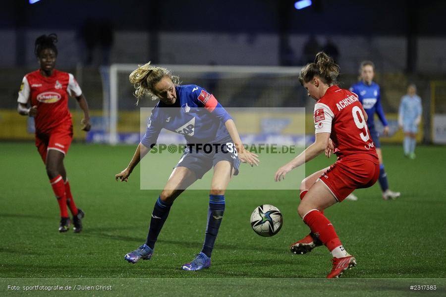 Fabienne Dongus, Dietmar-Hopp-Stadion, Sinsheim, 04.02.2022, DFB, sport, action, Februar 2022, Saison 2021/2022, FLYERALARM Frauen-Bundesliga, FFBL, FCK, TSG, 1. FC Köln, TSG 1899 Hoffenheim - Bild-ID: 2317383 Fabienne Dongus, Dietmar-Hopp-Stadion, Sinsheim, 04.02.2022, DFB, sport, action, Februar 2022, Saison 2021/2022, FLYERALARM Frauen-Bundesliga, FFBL, FCK, TSG, 1. FC Köln, TSG 1899 Hoffenheim - Bild-ID: 2317383