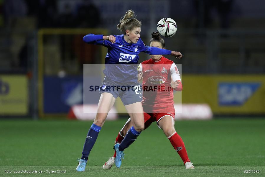 Jule Brand, Dietmar-Hopp-Stadion, Sinsheim, 04.02.2022, DFB, sport, action, Februar 2022, Saison 2021/2022, FLYERALARM Frauen-Bundesliga, FFBL, FCK, TSG, 1. FC Köln, TSG 1899 Hoffenheim - Bild-ID: 2317395 Jule Brand, Dietmar-Hopp-Stadion, Sinsheim, 04.02.2022, DFB, sport, action, Februar 2022, Saison 2021/2022, FLYERALARM Frauen-Bundesliga, FFBL, FCK, TSG, 1. FC Köln, TSG 1899 Hoffenheim - Bild-ID: 2317395
