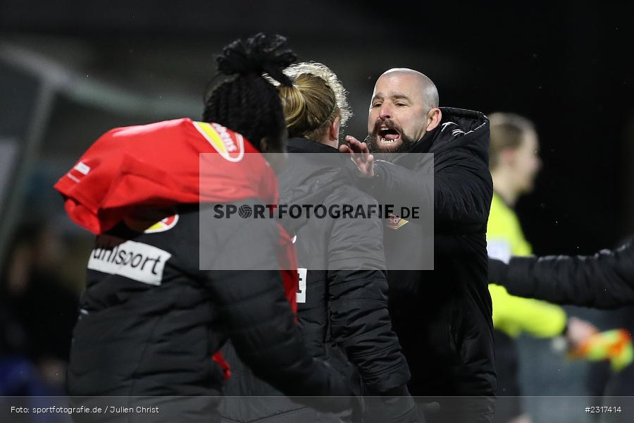 Freude, Jubel, Sascha Glass, Dietmar-Hopp-Stadion, Sinsheim, 04.02.2022, DFB, sport, action, Februar 2022, Saison 2021/2022, FLYERALARM Frauen-Bundesliga, FFBL, FCK, TSG, 1. FC Köln, TSG 1899 Hoffenheim - Bild-ID: 2317414 Freude, Jubel, Sascha Glass, Dietmar-Hopp-Stadion, Sinsheim, 04.02.2022, DFB, sport, action, Februar 2022, Saison 2021/2022, FLYERALARM Frauen-Bundesliga, FFBL, FCK, TSG, 1. FC Köln, TSG 1899 Hoffenheim - Bild-ID: 2317414