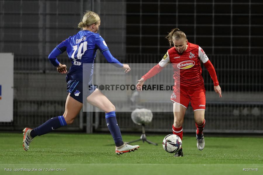 Laura Donhauser, Dietmar-Hopp-Stadion, Sinsheim, 04.02.2022, DFB, sport, action, Februar 2022, Saison 2021/2022, FLYERALARM Frauen-Bundesliga, FFBL, FCK, TSG, 1. FC Köln, TSG 1899 Hoffenheim - Bild-ID: 2317418 Laura Donhauser, Dietmar-Hopp-Stadion, Sinsheim, 04.02.2022, DFB, sport, action, Februar 2022, Saison 2021/2022, FLYERALARM Frauen-Bundesliga, FFBL, FCK, TSG, 1. FC Köln, TSG 1899 Hoffenheim - Bild-ID: 2317418