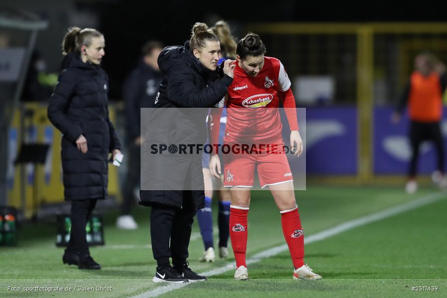 Mirella Junker, Dietmar-Hopp-Stadion, Sinsheim, 04.02.2022, DFB, sport, action, Februar 2022, Saison 2021/2022, FLYERALARM Frauen-Bundesliga, FFBL, FCK, TSG, 1. FC Köln, TSG 1899 Hoffenheim - Bild-ID: 2317439