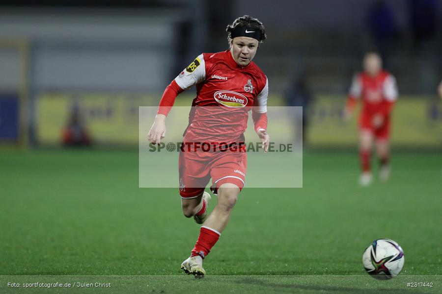 Alicia-Sophie Gudorf, Dietmar-Hopp-Stadion, Sinsheim, 04.02.2022, DFB, sport, action, Februar 2022, Saison 2021/2022, FLYERALARM Frauen-Bundesliga, FFBL, FCK, TSG, 1. FC Köln, TSG 1899 Hoffenheim - Bild-ID: 2317442