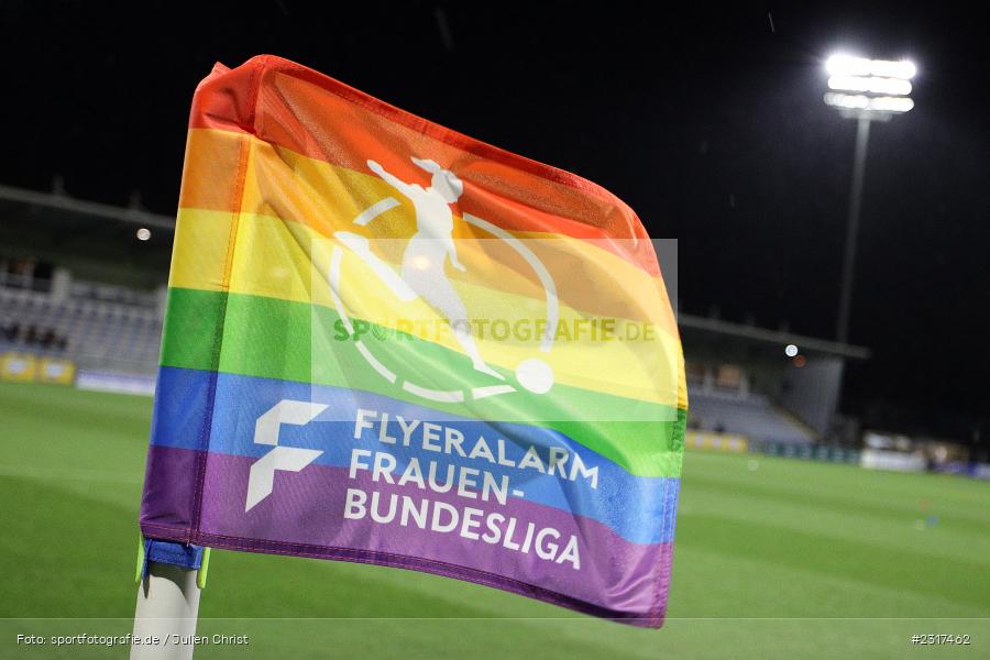 Pitch, Stadion, Flutlicht, Regenbogen, Eckfahne, Symbolbild, Dietmar-Hopp-Stadion, Sinsheim, 04.02.2022, DFB, sport, action, Februar 2022, Saison 2021/2022, FLYERALARM Frauen-Bundesliga, FFBL, FCK, TSG, 1. FC Köln, TSG 1899 Hoffenheim - Bild-ID: 2317462 Pitch, Stadion, Flutlicht, Regenbogen, Eckfahne, Symbolbild, Dietmar-Hopp-Stadion, Sinsheim, 04.02.2022, DFB, sport, action, Februar 2022, Saison 2021/2022, FLYERALARM Frauen-Bundesliga, FFBL, FCK, TSG, 1. FC Köln, TSG 1899 Hoffenheim - Bild-ID: 2317462