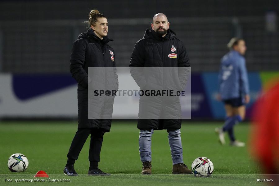 Trainer-Team, Sascha Glass, Mirella Junker, Dietmar-Hopp-Stadion, Sinsheim, 04.02.2022, DFB, sport, action, Februar 2022, Saison 2021/2022, FLYERALARM Frauen-Bundesliga, FFBL, FCK, TSG, 1. FC Köln, TSG 1899 Hoffenheim - Bild-ID: 2317469 Trainer-Team, Sascha Glass, Mirella Junker, Dietmar-Hopp-Stadion, Sinsheim, 04.02.2022, DFB, sport, action, Februar 2022, Saison 2021/2022, FLYERALARM Frauen-Bundesliga, FFBL, FCK, TSG, 1. FC Köln, TSG 1899 Hoffenheim - Bild-ID: 2317469