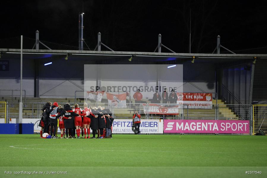 Mannschaftskreis, Dietmar-Hopp-Stadion, Sinsheim, 04.02.2022, DFB, sport, action, Februar 2022, Saison 2021/2022, FLYERALARM Frauen-Bundesliga, FFBL, FCK, TSG, 1. FC Köln, TSG 1899 Hoffenheim - Bild-ID: 2317540