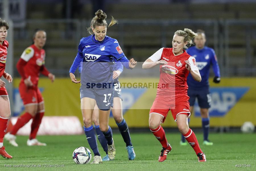 Franziska Harsch, Dietmar-Hopp-Stadion, Sinsheim, 04.02.2022, DFB, sport, action, Februar 2022, Saison 2021/2022, FLYERALARM Frauen-Bundesliga, FFBL, FCK, TSG, 1. FC Köln, TSG 1899 Hoffenheim - Bild-ID: 2317548 Franziska Harsch, Dietmar-Hopp-Stadion, Sinsheim, 04.02.2022, DFB, sport, action, Februar 2022, Saison 2021/2022, FLYERALARM Frauen-Bundesliga, FFBL, FCK, TSG, 1. FC Köln, TSG 1899 Hoffenheim - Bild-ID: 2317548