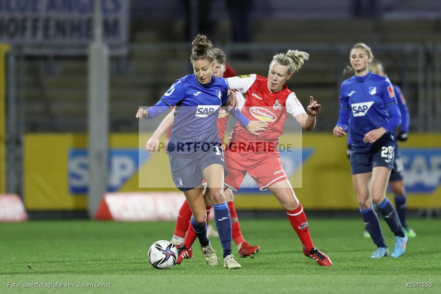 Franziska Harsch, Dietmar-Hopp-Stadion, Sinsheim, 04.02.2022, DFB, sport, action, Februar 2022, Saison 2021/2022, FLYERALARM Frauen-Bundesliga, FFBL, FCK, TSG, 1. FC Köln, TSG 1899 Hoffenheim - Bild-ID: 2317550
