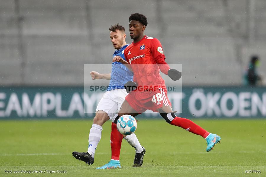 Faride Alidou, Merck-Stadion am Böllenfalltor, Darmstadt, 06.02.2022, DFL, sport, action, Februar 2022, Saison 2021/2022, 2. Bundesliga, HSV, SV98, Hamburger SV, SV Darmstadt 98 - Bild-ID: 2317566