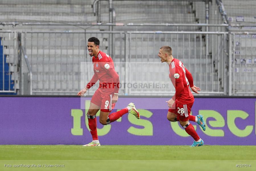 Robert Glatzel, Merck-Stadion am Böllenfalltor, Darmstadt, 06.02.2022, DFL, sport, action, Februar 2022, Saison 2021/2022, 2. Bundesliga, HSV, SV98, Hamburger SV, SV Darmstadt 98 - Bild-ID: 2317574