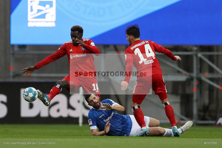 Luca Pfeiffer, Merck-Stadion am Böllenfalltor, Darmstadt, 06.02.2022, DFL, sport, action, Februar 2022, Saison 2021/2022, 2. Bundesliga, HSV, SV98, Hamburger SV, SV Darmstadt 98 - Bild-ID: 2317582