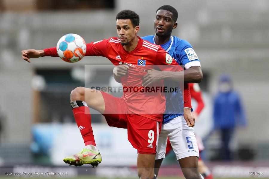 Robert Glatzel, Merck-Stadion am Böllenfalltor, Darmstadt, 06.02.2022, DFL, sport, action, Februar 2022, Saison 2021/2022, 2. Bundesliga, HSV, SV98, Hamburger SV, SV Darmstadt 98 - Bild-ID: 2317614