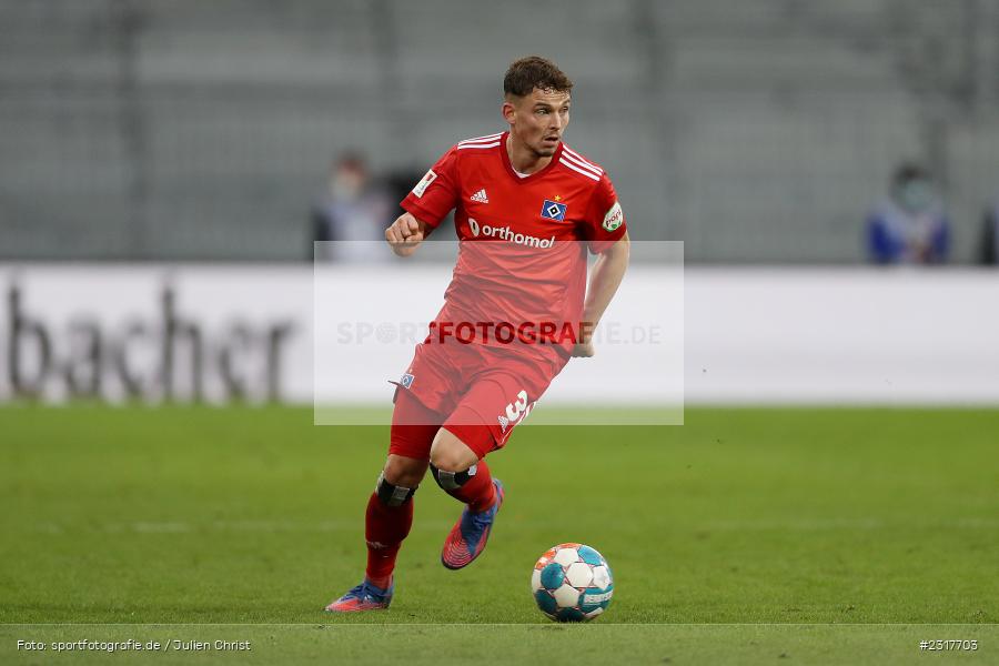 Moritz Heyer, Merck-Stadion am Böllenfalltor, Darmstadt, 06.02.2022, DFL, sport, action, Februar 2022, Saison 2021/2022, 2. Bundesliga, HSV, SV98, Hamburger SV, SV Darmstadt 98 - Bild-ID: 2317703