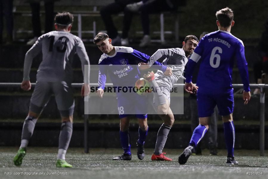 Philipp Glüc, Medin Ljajic, Sepp Endres Sportanlage, Würzburg, 10.02.2022, BFV, sport, action, Februar 2022, Saison 2021/2022, Bezirksfreundschaftsspiele, TGH, WFV, TG Höchberg, Würzburger FV - Bild-ID: 2317824