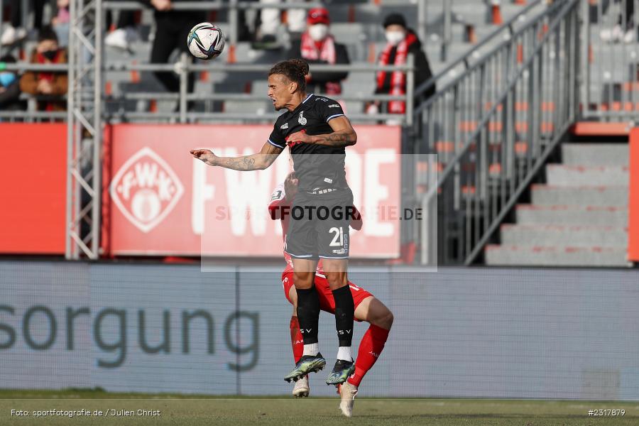 Rolf Feltscher, FLYERALARM Arena, Würzburg, 12.02.2022, DFL, sport, action, Februar 2022, Saison 2021/2022, 3. Liga, MSV, FWK, MSV Duisburg, FC Würzburger Kickers - Bild-ID: 2317879