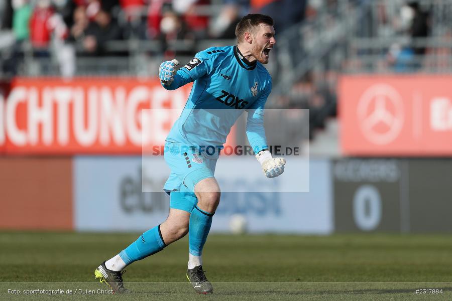 Hände, Arme, gestikuliert, Torjubel, Leo Weinkauf, FLYERALARM Arena, Würzburg, 12.02.2022, DFL, sport, action, Februar 2022, Saison 2021/2022, 3. Liga, MSV, FWK, MSV Duisburg, FC Würzburger Kickers - Bild-ID: 2317884