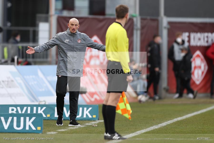 Ralf Santelli, FLYERALARM Arena, Würzburg, 12.02.2022, DFL, sport, action, Februar 2022, Saison 2021/2022, 3. Liga, MSV, FWK, MSV Duisburg, FC Würzburger Kickers - Bild-ID: 2317887