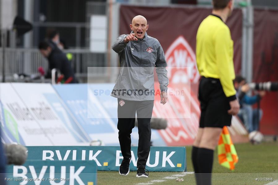 Ralf Santelli, FLYERALARM Arena, Würzburg, 12.02.2022, DFL, sport, action, Februar 2022, Saison 2021/2022, 3. Liga, MSV, FWK, MSV Duisburg, FC Würzburger Kickers - Bild-ID: 2317888