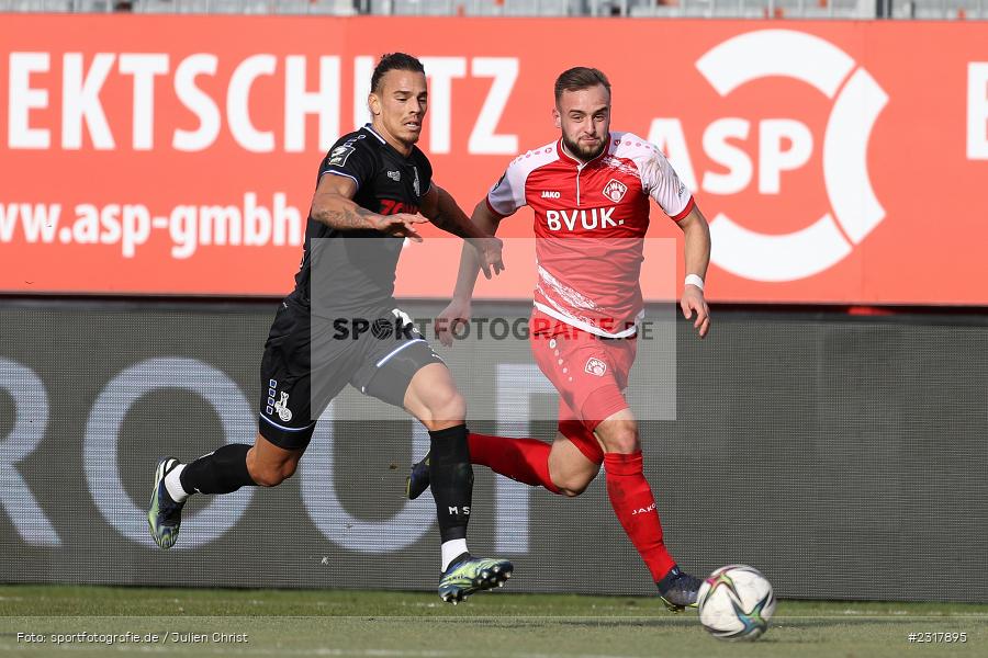 David Kopacz, FLYERALARM Arena, Würzburg, 12.02.2022, DFL, sport, action, Februar 2022, Saison 2021/2022, 3. Liga, MSV, FWK, MSV Duisburg, FC Würzburger Kickers - Bild-ID: 2317895
