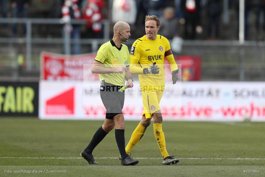 Hendrik Bonmann, FLYERALARM Arena, Würzburg, 12.02.2022, DFL, sport, action, Februar 2022, Saison 2021/2022, 3. Liga, MSV, FWK, MSV Duisburg, FC Würzburger Kickers - Bild-ID: 2317896