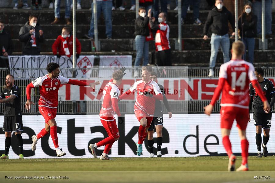 Marvin Pourié, FLYERALARM Arena, Würzburg, 12.02.2022, DFL, sport, action, Februar 2022, Saison 2021/2022, 3. Liga, MSV, FWK, MSV Duisburg, FC Würzburger Kickers - Bild-ID: 2317923