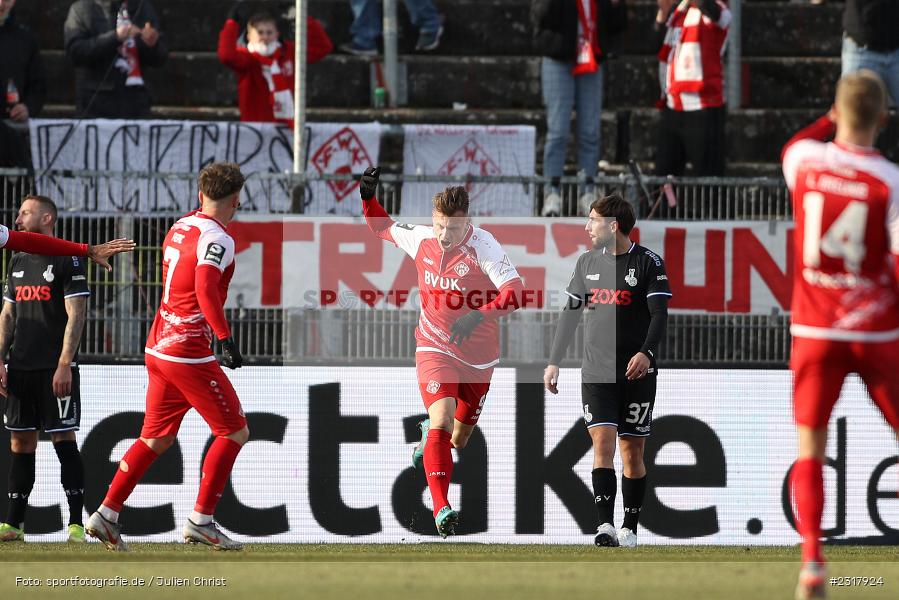 Marvin Pourié, FLYERALARM Arena, Würzburg, 12.02.2022, DFL, sport, action, Februar 2022, Saison 2021/2022, 3. Liga, MSV, FWK, MSV Duisburg, FC Würzburger Kickers - Bild-ID: 2317924