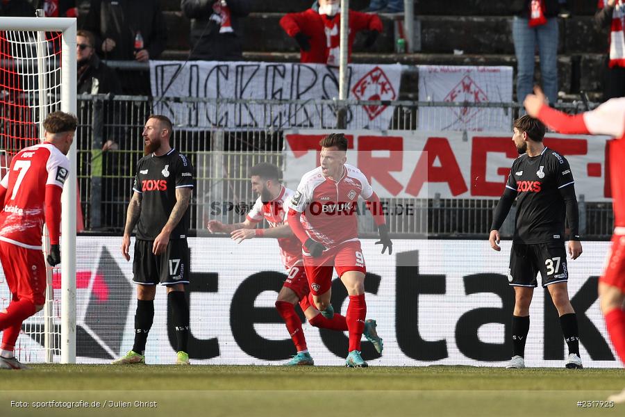 Marvin Pourié, FLYERALARM Arena, Würzburg, 12.02.2022, DFL, sport, action, Februar 2022, Saison 2021/2022, 3. Liga, MSV, FWK, MSV Duisburg, FC Würzburger Kickers - Bild-ID: 2317925