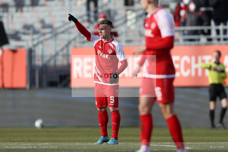 Marvin Pourié, FLYERALARM Arena, Würzburg, 12.02.2022, DFL, sport, action, Februar 2022, Saison 2021/2022, 3. Liga, MSV, FWK, MSV Duisburg, FC Würzburger Kickers - Bild-ID: 2317928