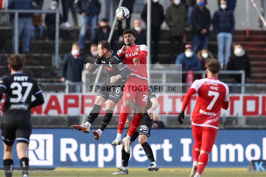 Andrè Becker, FLYERALARM Arena, Würzburg, 12.02.2022, DFL, sport, action, Februar 2022, Saison 2021/2022, 3. Liga, MSV, FWK, MSV Duisburg, FC Würzburger Kickers - Bild-ID: 2317931