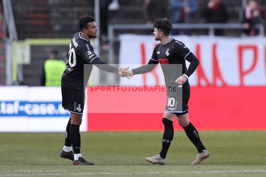 Moritz Stoppelkamp, FLYERALARM Arena, Würzburg, 12.02.2022, DFL, sport, action, Februar 2022, Saison 2021/2022, 3. Liga, MSV, FWK, MSV Duisburg, FC Würzburger Kickers - Bild-ID: 2317953